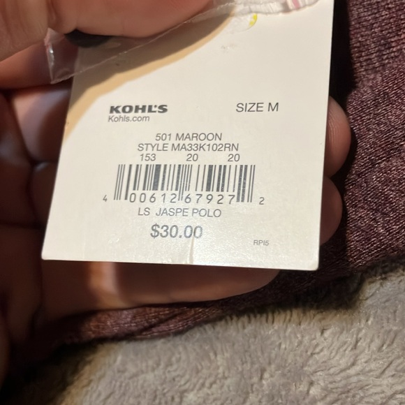 New Apt.9 Longsleeve polo - Picture 2 of 2